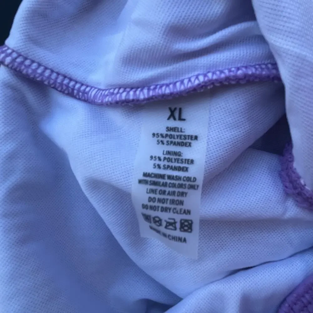 Angerela Lavender Purple One Piece Bathing Suit New XL